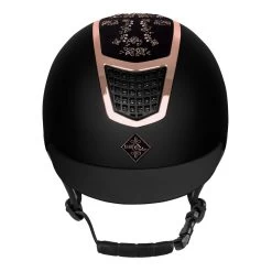 FairPlay Quantinum Fleur Rose Gold Helmet -Equestrian Clothing Shop 05136 1010 QUANTINUM FLEUR Rosegold front