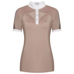 FairPlay Cathrine Short Sleeved Competition Shirt -Equestrian Clothing Shop 09713 0301 CATHRINE ROSEGOLD front