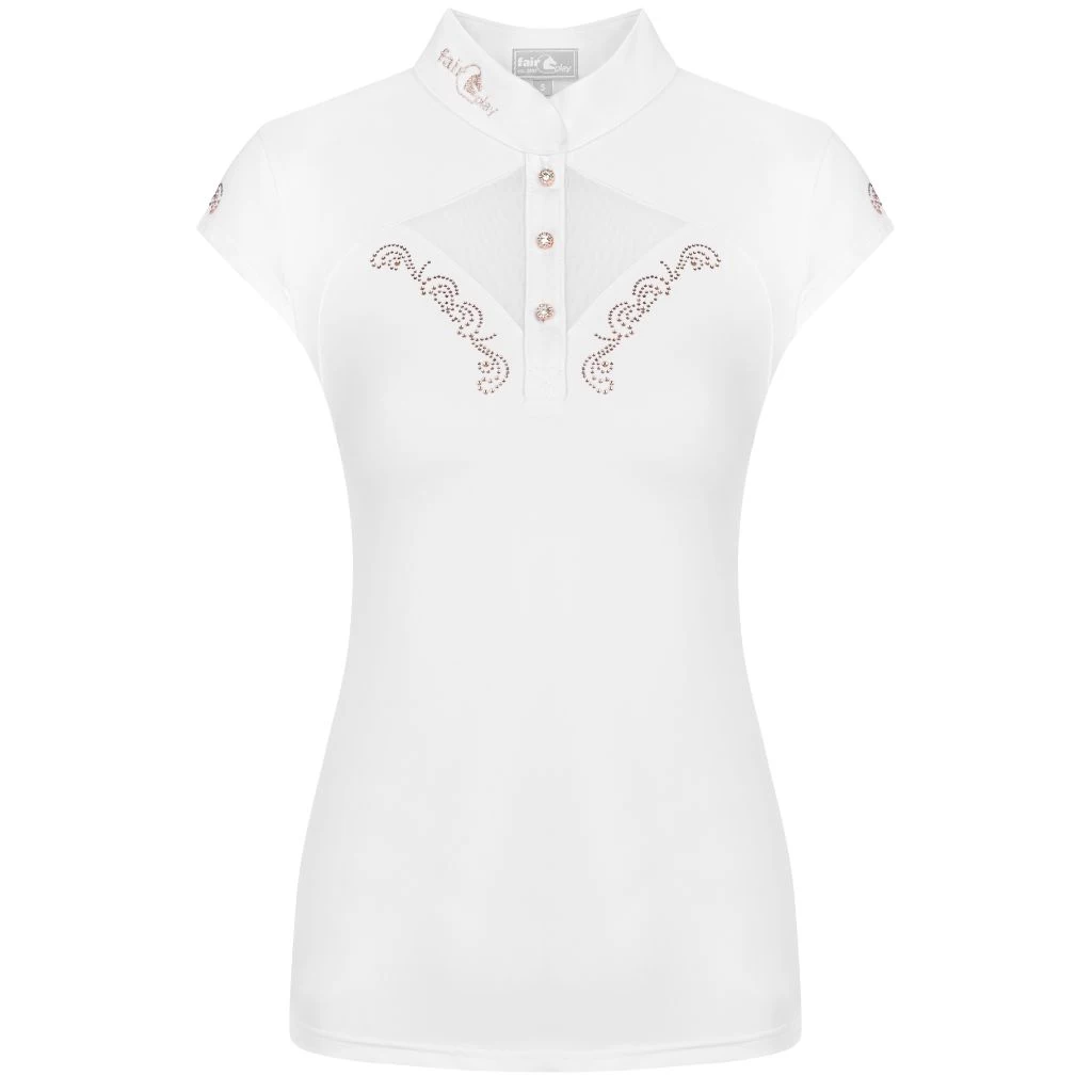 FairPlay Cathrine Short Sleeved Competition Shirt With RoseGold Details 2 FairPlay Cathrine Short Sleeved Competition Shirt With RoseGold Details - Image 2