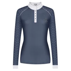 FairPlay Anita Long Sleeved Competition Shirt With Lace Sleeves -Equestrian Clothing Shop 09738 3232 ANITA LS front