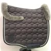 Mattes Dressage Saddle Pad Sheen With Fleece Front And Rear GREY