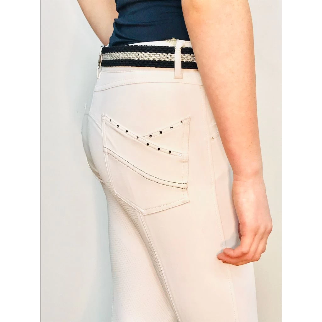 B Vertigo Olivia Silicone Full Seat Breeches NAVY 6 B Vertigo Olivia Silicone Full Seat Breeches NAVY - Image 6