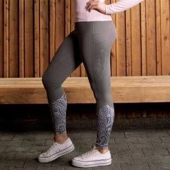 Epona Elite FLEUR Riding Tights GREY PAISLEY 19 Epona Elite FLEUR Riding Tights GREY PAISLEY -Equestrian Clothing Shop 1T9A8205 Edit