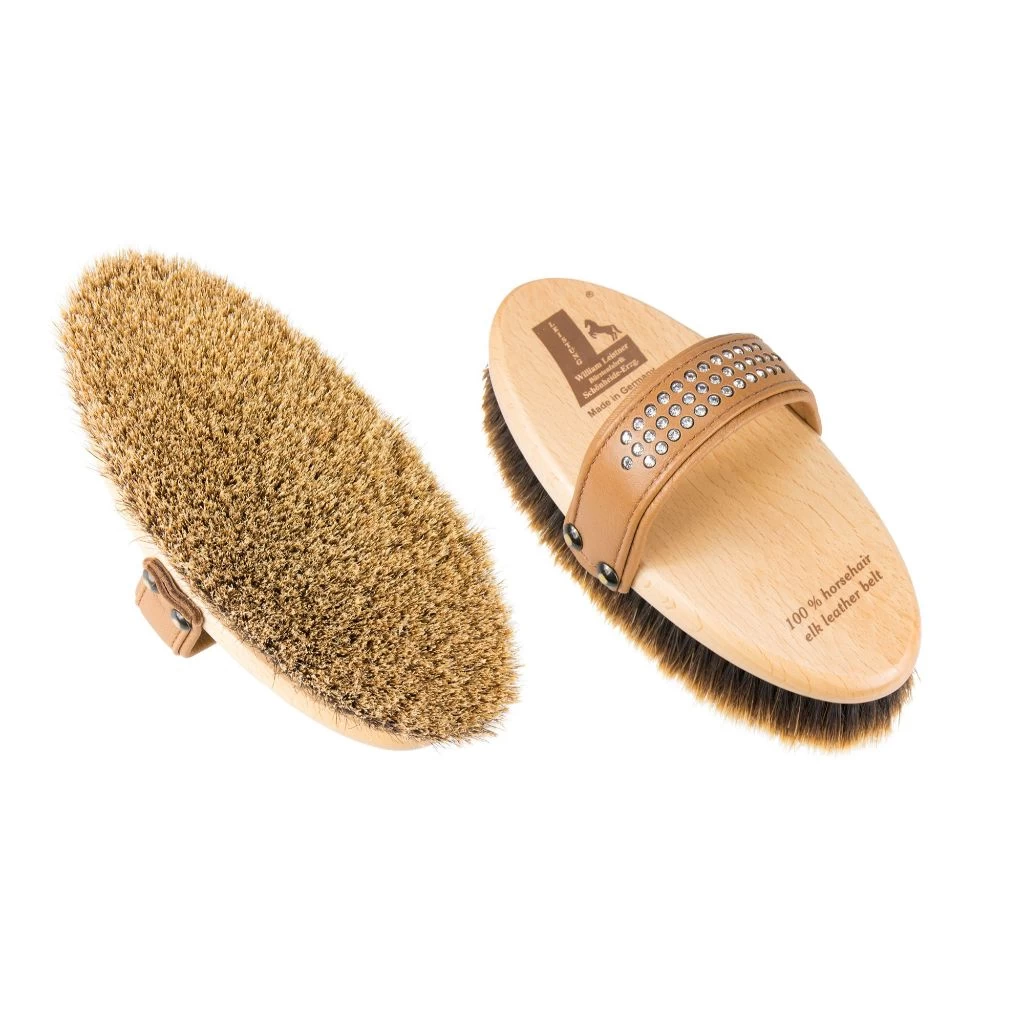 Leistner Shiny Body Brush With Elk Leather Belt And Swarovski Crystals 1 Leistner Shiny Body Brush With Elk Leather Belt And Swarovski Crystals