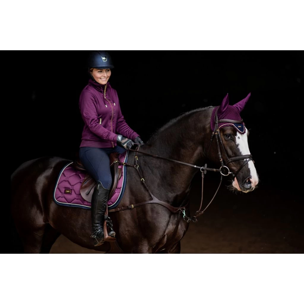 Equestrian Stockholm Bonnet Purple Gold 4 Equestrian Stockholm Bonnet Purple Gold - Image 4