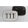 Hamag Leather Saddle Number Holder Pair Of 2 WHITE 3 NUMBER