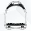 Flex-On Aluminium Inclined Ultra Grip Stirrups SILVER/SILVER/BLACK