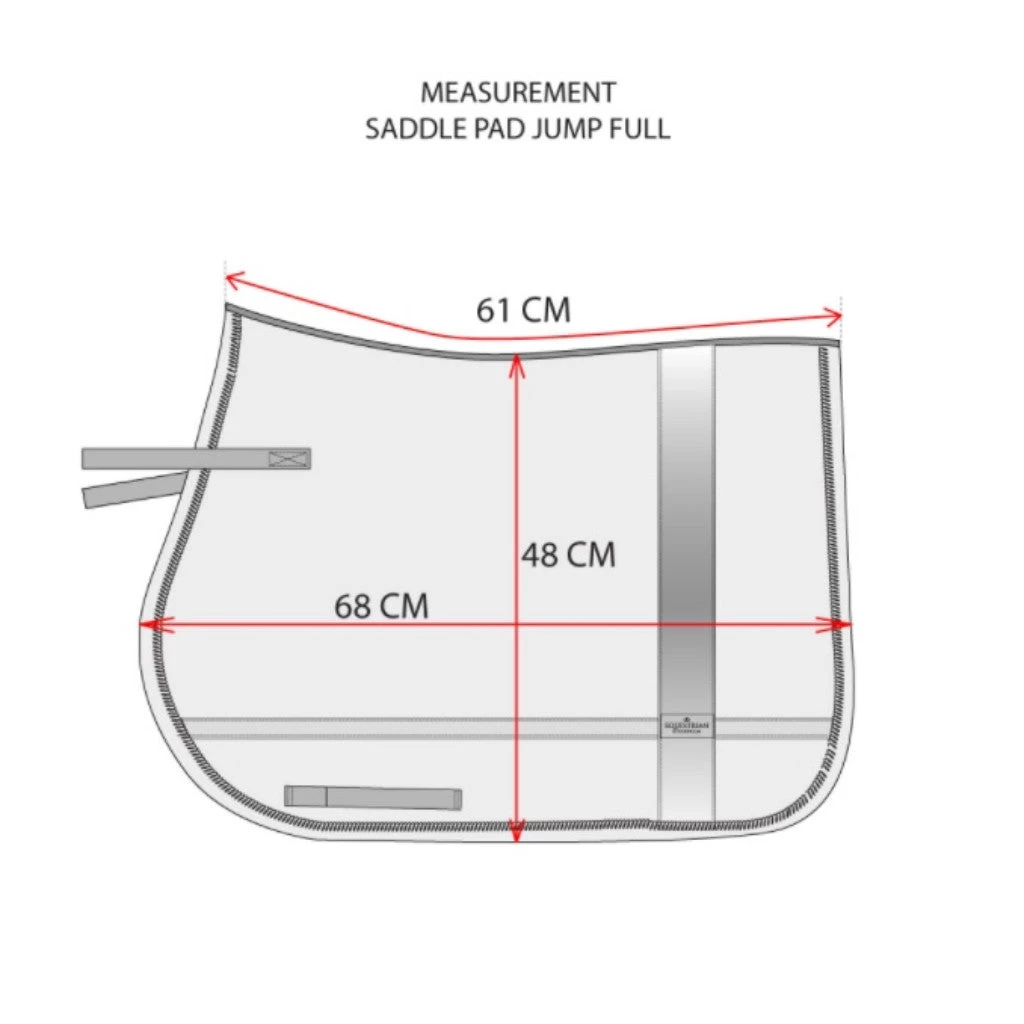 Equestrian Stockholm JUMP/All Purpose Saddle Pad Bordeaux 6 Equestrian Stockholm JUMP/All Purpose Saddle Pad Bordeaux - Image 6