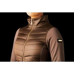Equestrian Stockholm Active Performance Jacket Champagne -Equestrian Clothing Shop Acrtive Performance jacket Champagne details ESstockholm