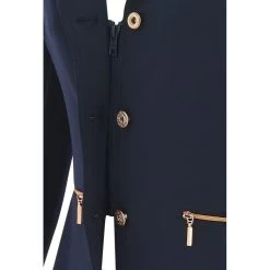 Equi Theme Athens Ladies Competition Jacket Black With Rose Gold -Equestrian Clothing Shop Athens navy3 1b5c54ad ea75 49df 88e3 45f09e46ff80