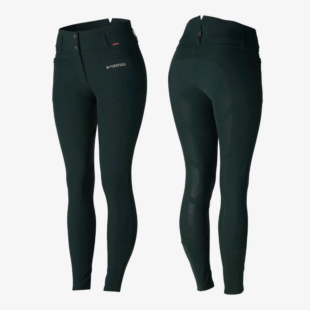 B Vertigon Tiffany Ladies Silicone Full Seat Breeches LIMITED EDITION FOREST GREEN 1 B Vertigon Tiffany Ladies Silicone Full Seat Breeches LIMITED EDITION FOREST GREEN
