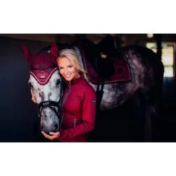 Equestrian Stockholm Fleece Jacket - Bordeaux -Equestrian Clothing Shop BORDEAUX