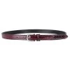 Brands Of Q Chianti Patent Leather Belt With Crystals
