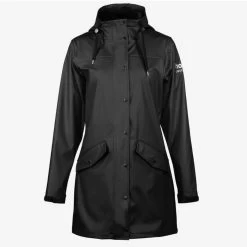Horze Billie Ladies Rain Jacket 23 Horze Billie Ladies Rain Jacket -Equestrian Clothing Shop BillieBlack