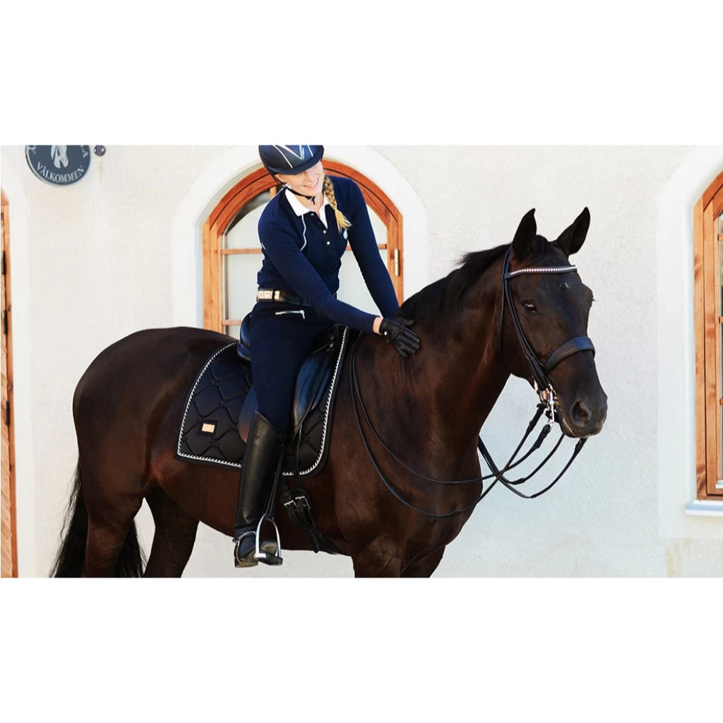 Equestrian Stockholm Dressage Saddle Pad Black Edition 6 Equestrian Stockholm Dressage Saddle Pad Black Edition - Image 6