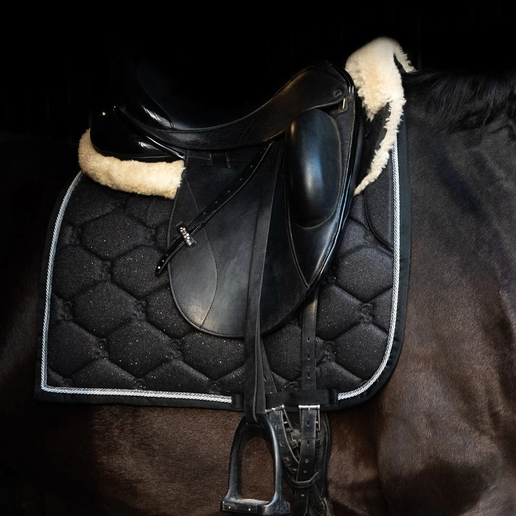 PS Of Sweden Stardust Dressage Saddle Pad BLACK COB *SET DISCOUNT SEE BELOW* 1 PS Of Sweden Stardust Dressage Saddle Pad BLACK COB *SET DISCOUNT SEE BELOW*