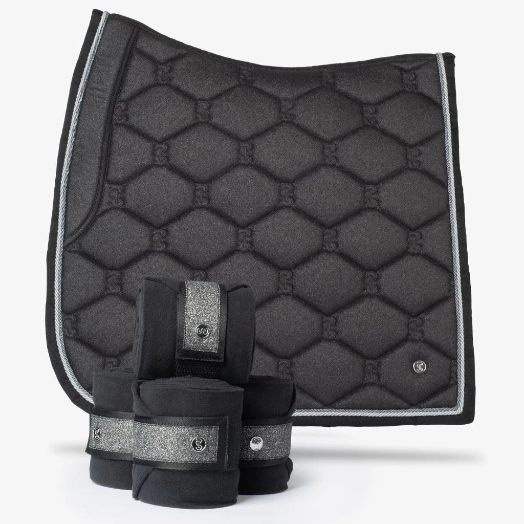 PS Of Sweden Stardust Dressage Saddle Pad BLACK COB *SET DISCOUNT SEE BELOW* 2 PS Of Sweden Stardust Dressage Saddle Pad BLACK COB *SET DISCOUNT SEE BELOW* - Image 2