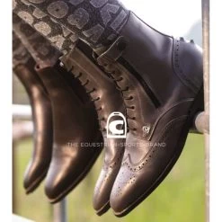 Cavallo Lace Slim Ankle Boot With Laces And Brogue Toe