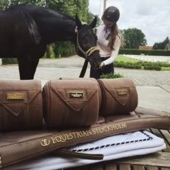 Equestrian Stockholm Fleece Bandages Champagne -Equestrian Clothing Shop Champagne Set