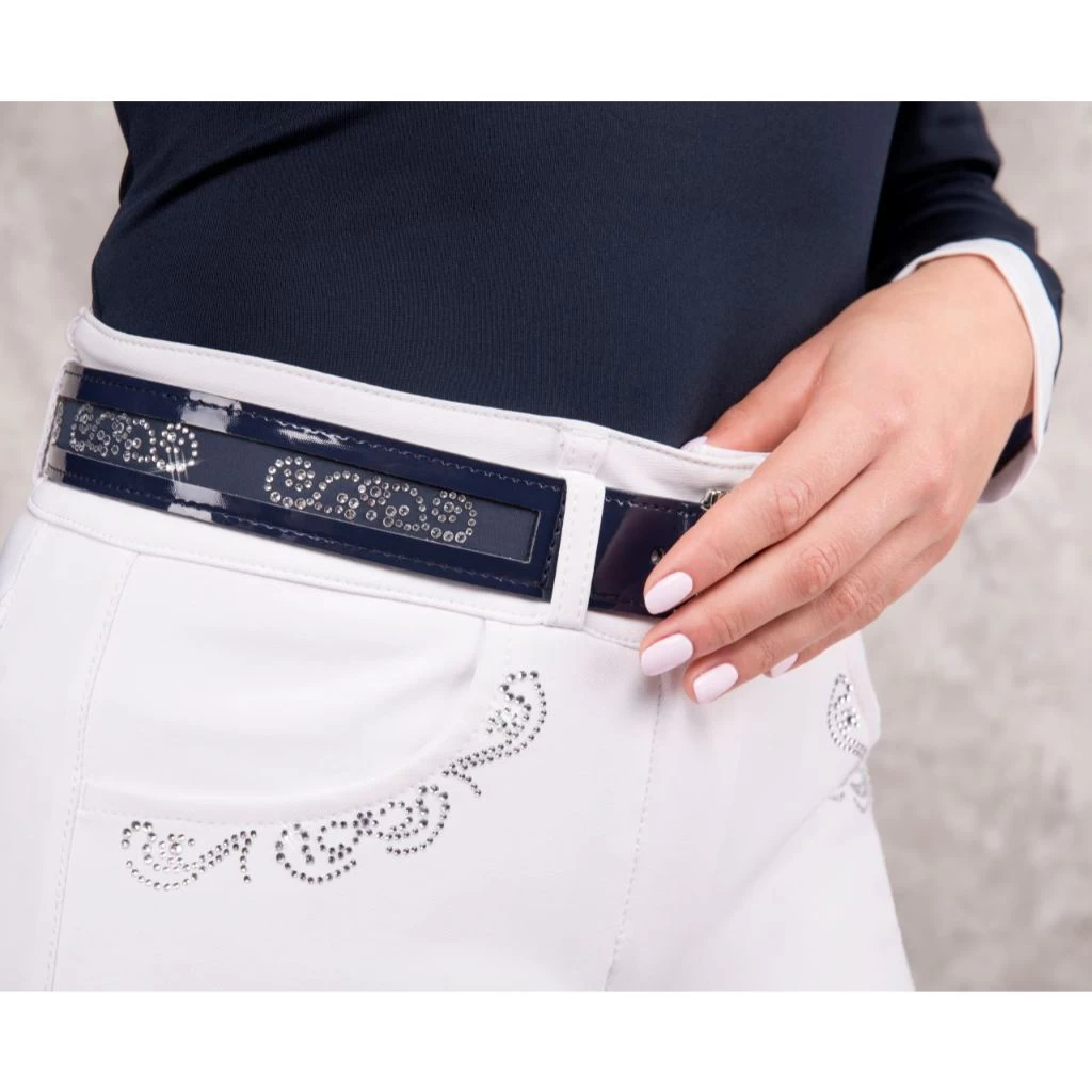 FairPlay Clarence Chic Patent Leather Belt With Crystal Details 1 FairPlay Clarence Chic Patent Leather Belt With Crystal Details