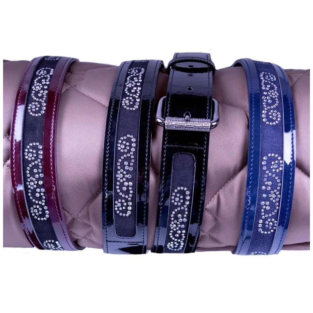 FairPlay Clarence Chic Patent Leather Belt With Crystal Details 2 FairPlay Clarence Chic Patent Leather Belt With Crystal Details - Image 2