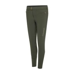 Samshield Diane Full Seat Breeches With Rose Gold Metal Dot Detail -Equestrian Clothing Shop DIANE METAL DOTS FULL GRIP AVOCADO RG FACE