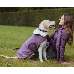 Equestrian Stockholm Fleece Dog Rug ORCHID BLOOM