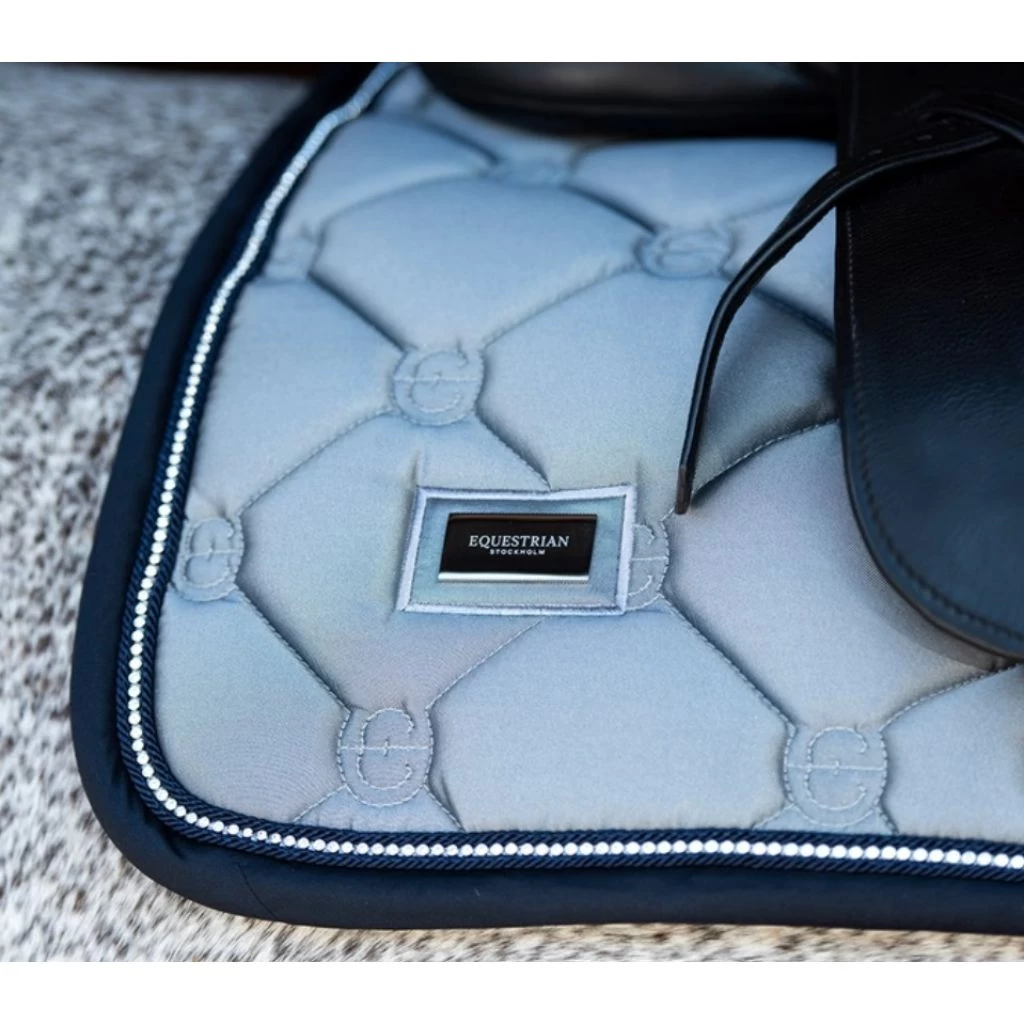 Equestrian Stockholm Dressage Saddle Pad Crystal Grey COB 2 Equestrian Stockholm Dressage Saddle Pad Crystal Grey COB - Image 2