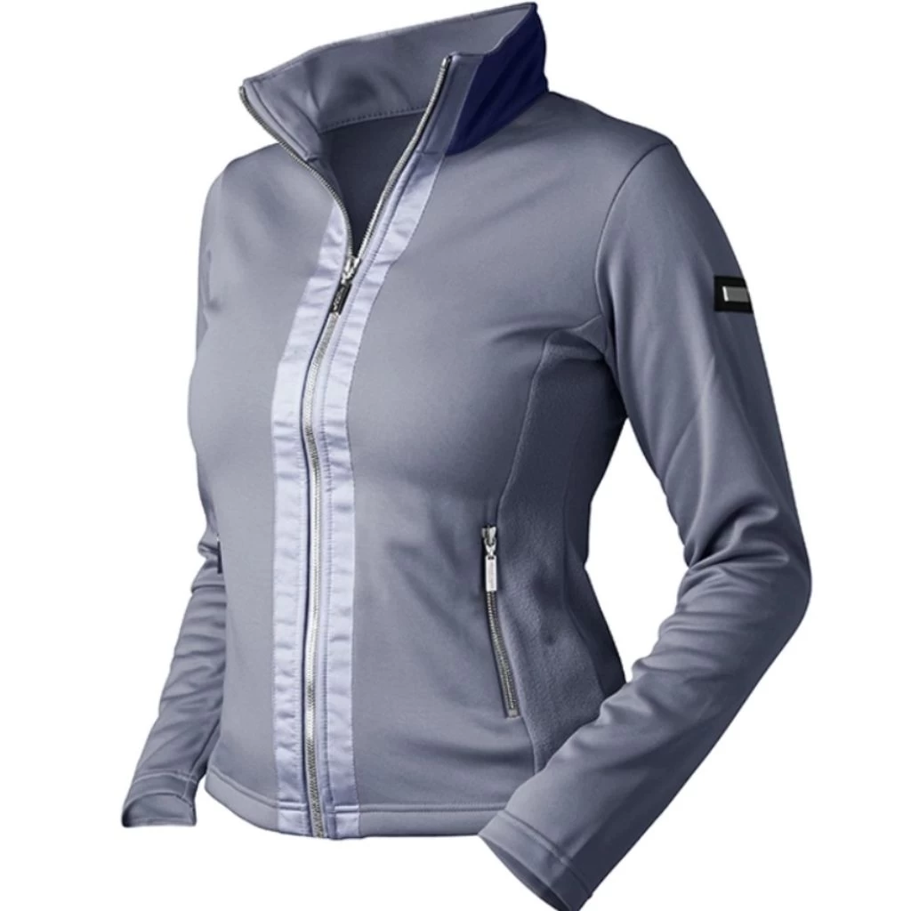 Equestrian Stockholm Fleece Jacket Crystal Grey 1 Equestrian Stockholm Fleece Jacket Crystal Grey