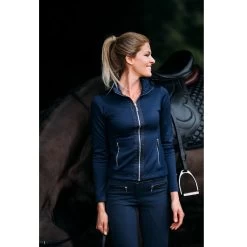 Equestrian Stockholm Fleece Jacket - Navy 7 Equestrian Stockholm Fleece Jacket - Navy -Equestrian Clothing Shop ES Jacket Fleece Navy 3