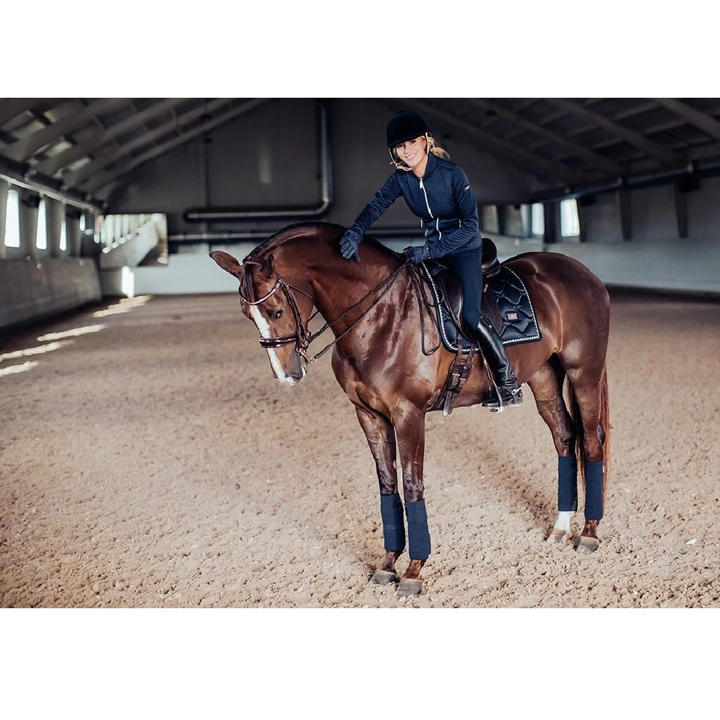 Equestrian Stockholm Fleece Jacket - Navy 5 Equestrian Stockholm Fleece Jacket - Navy - Image 5