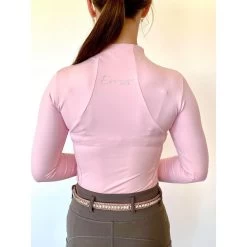Epona Elite Ella Ladies Long Sleeve Baselayer SOFT PINK -Equestrian Clothing Shop Epona Ella baselayer pink4