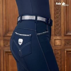 FairPlay Splendor Glitter Belt -Equestrian Clothing Shop FP Cleo Navy 1