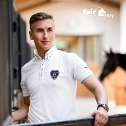 FairPlay Leo Mens Short Sleeve Shirt -Equestrian Clothing Shop FP Leo White 1