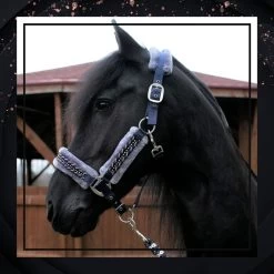 FairPlay Verona Fleece Lined Diamonte Halter -Equestrian Clothing Shop Fairplay halter2