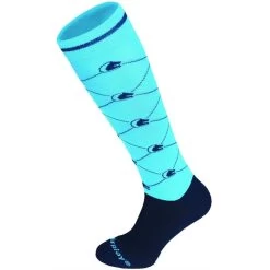 FairPlay Logo Socks -Equestrian Clothing Shop Fairplay sock LOGO lightblue