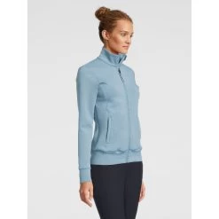 PS Of Sweden Faith Ladies Light Weight Zip Jacket -Equestrian Clothing Shop Faith Aqua Front Right 2