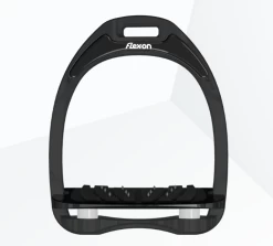 Flex-On Aluminium Inclined Ultra Grip Stirrups BLACK/BLACK/WHITE