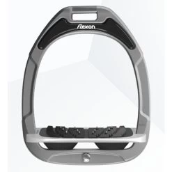Flex-On Green Composite Inclined Ultra Grip Stirrups LIGHT GREY/BLACK/GREY