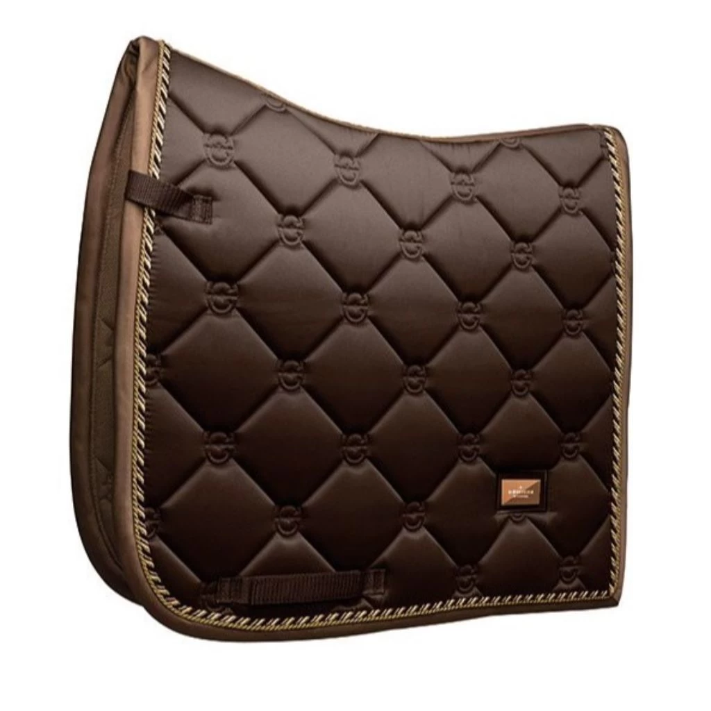 Equestrian Stockholm Dressage Saddle Pad Golden Brown 1 Equestrian Stockholm Dressage Saddle Pad Golden Brown