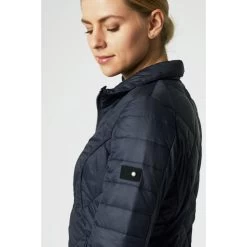 Horze Elena Ladies Padded Jacket 10 Horze Elena Ladies Padded Jacket -Equestrian Clothing Shop Horze elena navy