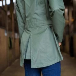 Horze Jadine Waterproof Shell Jacket NEW 2023 Style 25 Horze Jadine Waterproof Shell Jacket NEW 2023 Style -Equestrian Clothing Shop Jadine green 2