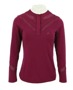 Equi-Theme Mesh Strip Long Sleeve Shirt -Equestrian Clothing Shop Mesh long 3