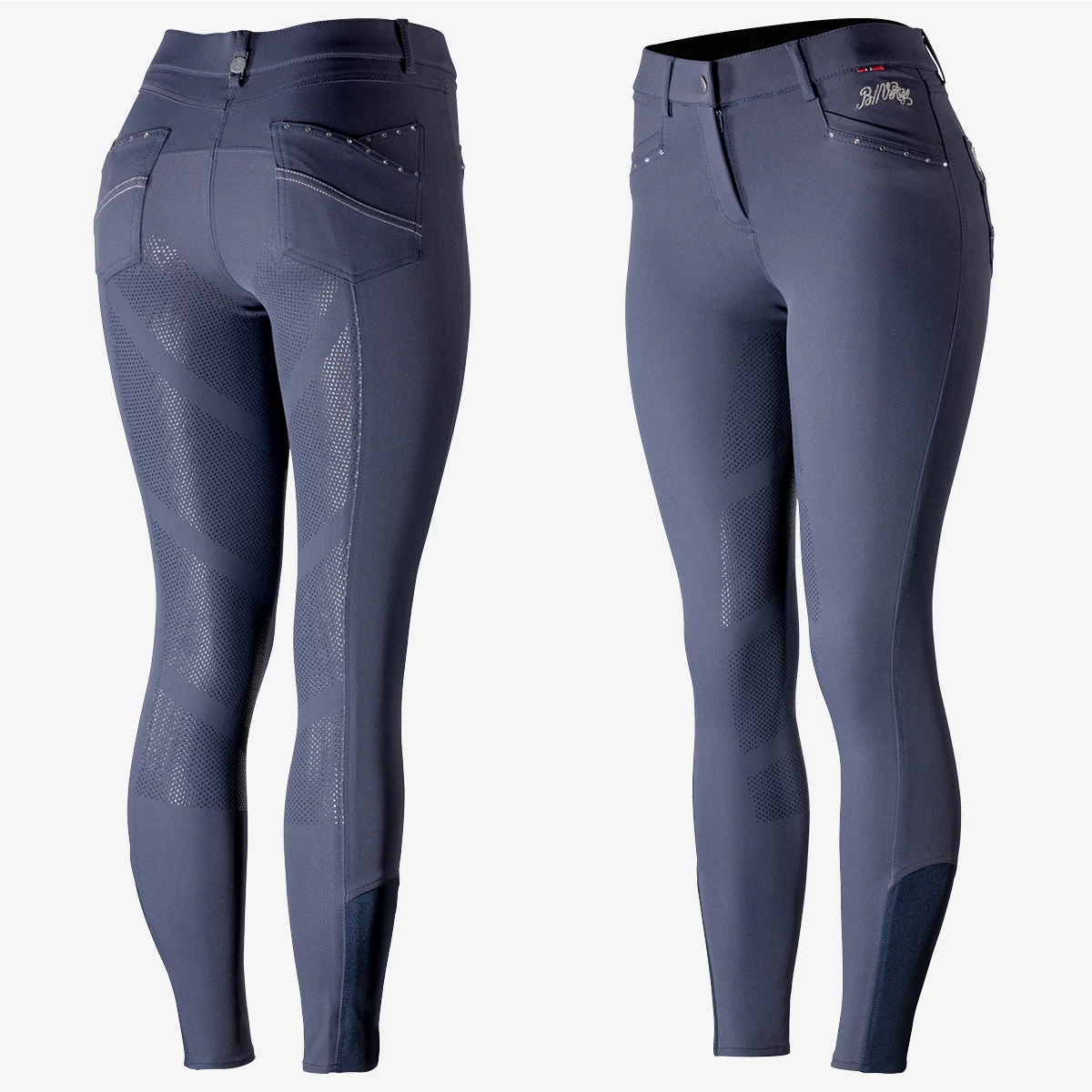 B Vertigo Olivia Silicone Full Seat Breeches NAVY 10 B Vertigo Olivia Silicone Full Seat Breeches NAVY - Image 10