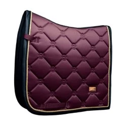 Equestrian Stockholm Dressage Saddle Pad Purple Gold