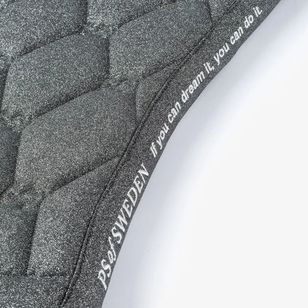 PS Of Sweden Stardust Dressage Saddle Pad GUN METAL COB *SET DISCOUNT SEE BELOW* 4 PS Of Sweden Stardust Dressage Saddle Pad GUN METAL COB *SET DISCOUNT SEE BELOW* - Image 4