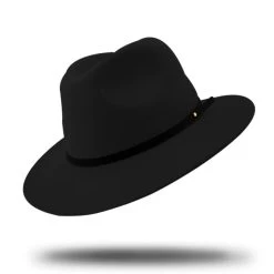 Stanton Packable Fedora Hat -Equestrian Clothing Shop SF018 packable fedora hat black.1