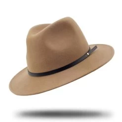 Stanton Packable Fedora Hat -Equestrian Clothing Shop SF018 packable fedora hat tan
