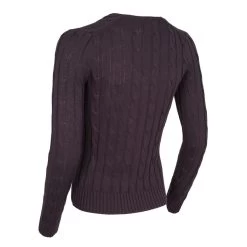 Samshield Lisa Cable Knit Jumper -Equestrian Clothing Shop SQUARE LISA TWISTED DARK SHADOW 02