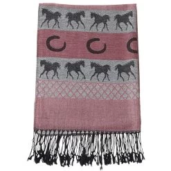 Equestrian Silk Pashmina PINK